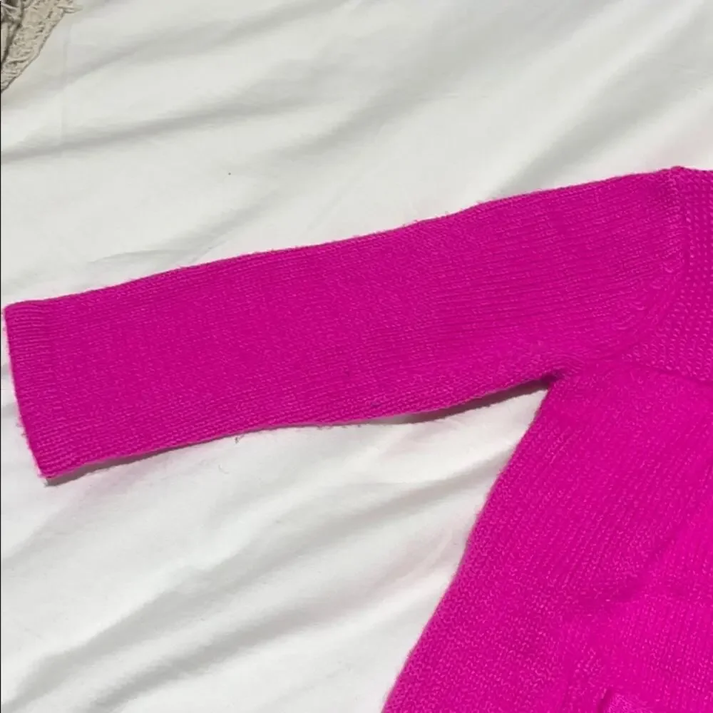 Gymboree 18-24 hot pink cardigan guc